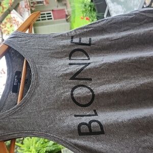 Brunette the Label Blonde Tank Top - M/L in Grey